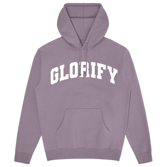 COLLEGIATE HOODIE - Plum