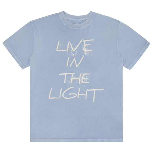 LIVE IN THE LIGHT TEE - Arctic Blue